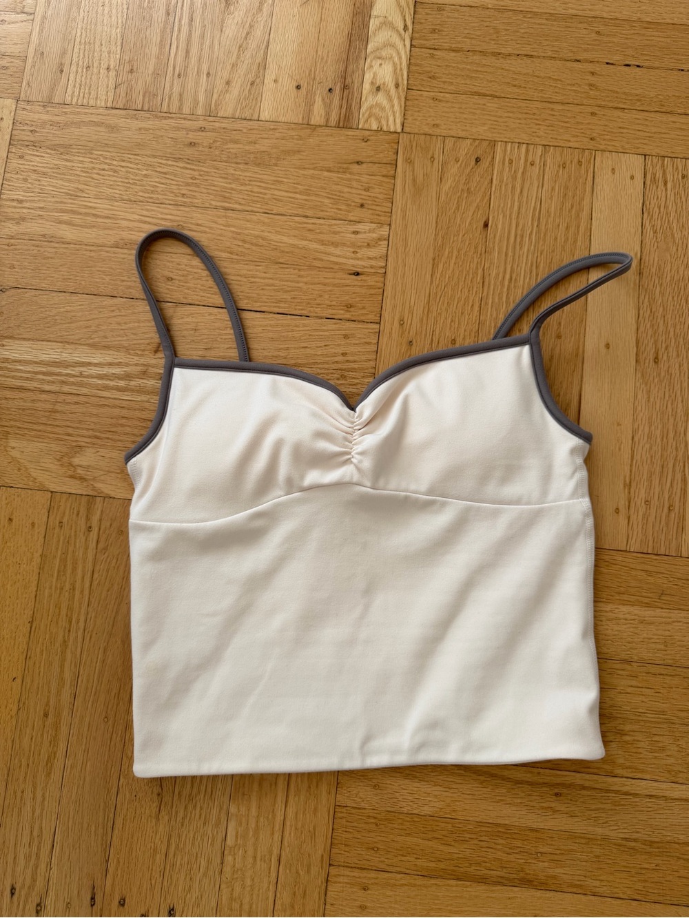 437 The Ballet Tank - CREME/CLAY MASK